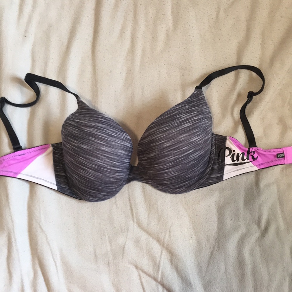 Pink push up bra